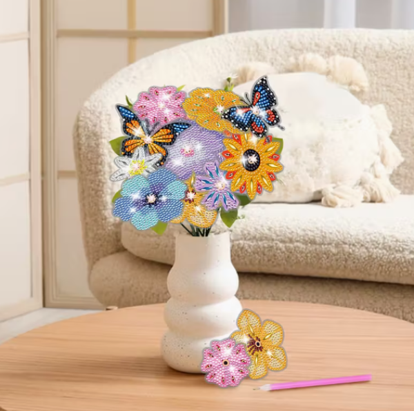 Diamond Painting 69-teiliger Blumenstrauss